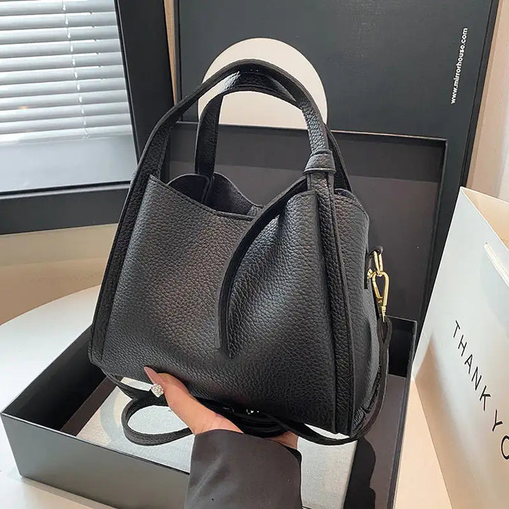 Italienisch inspirierte Bucket Bag im Retro-Korbdesign mit Ein-Schulter-Trageweise