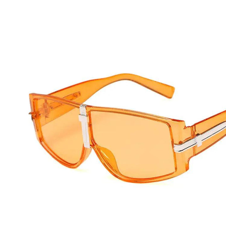 Orange Fahrrad-Schutzbrille mit UV400-Schutz und Vintage-Design für Damen