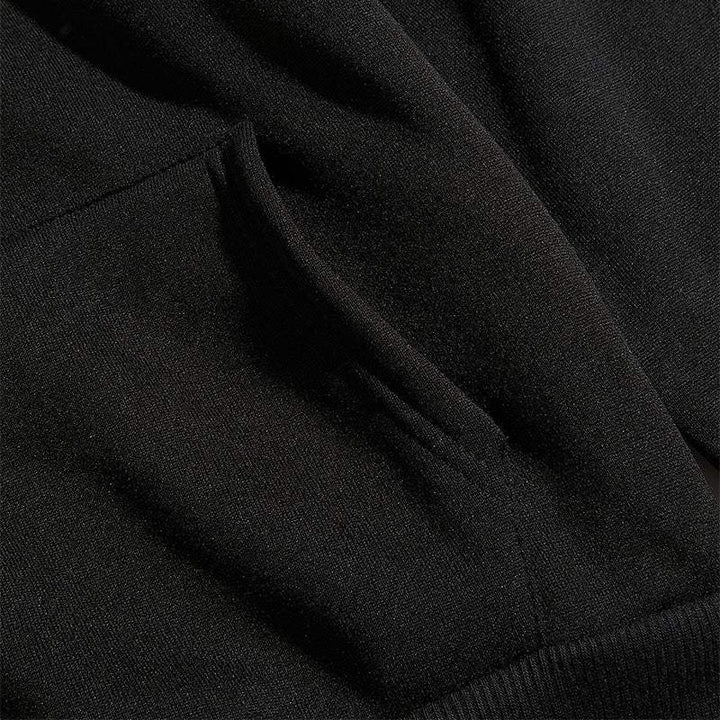 Lockerer Sport Hoodie mit Motivationsprint "Do What Makes You Happy" und Kapuze, bequem für Alltag und Training