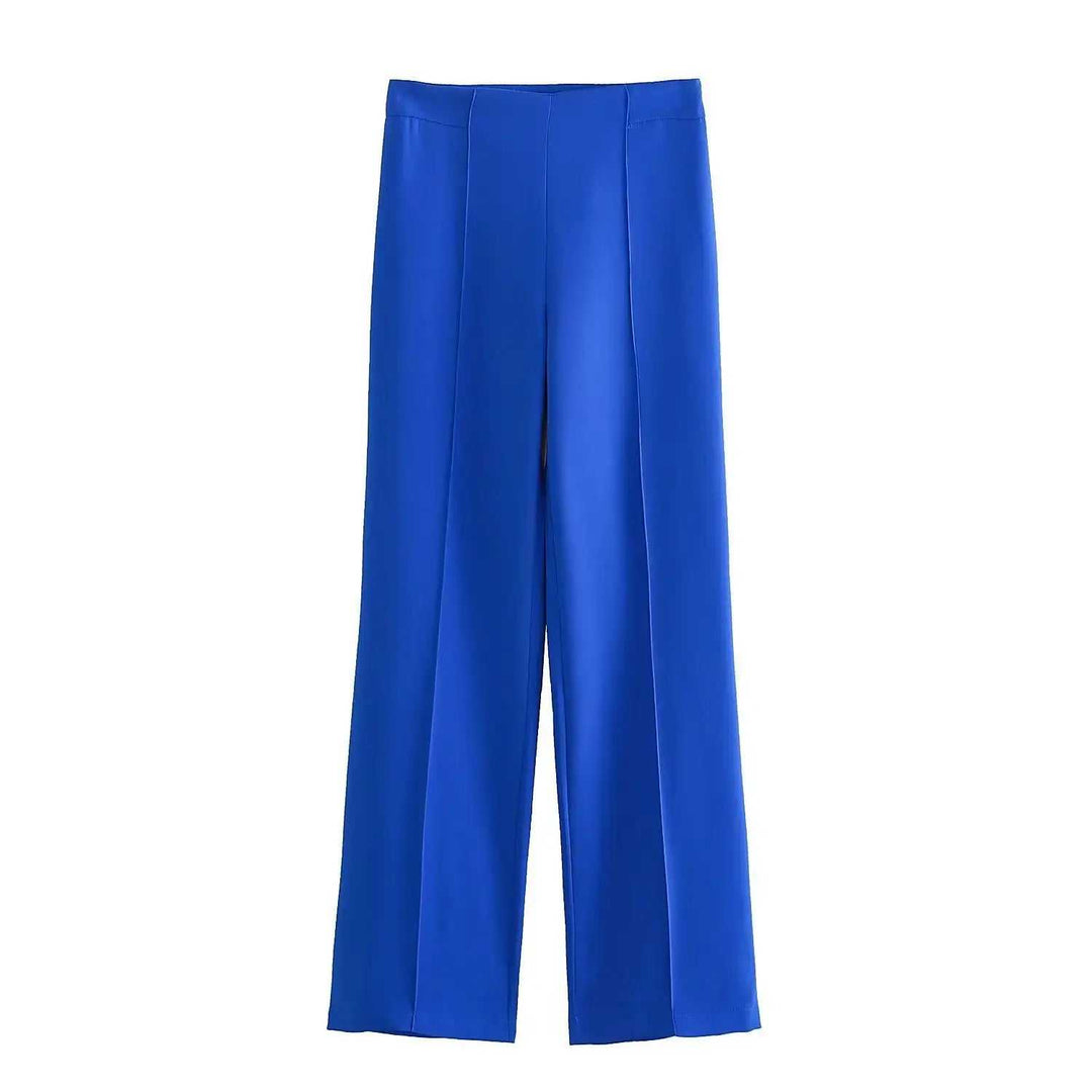 Damen Casual-Anzug mit Gürtel, Blazer und Hose in modernem Stil für Büro und Events