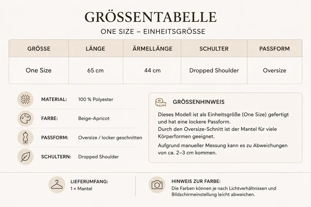 Eleganter Damenmantel Teddy-Mantel beige mit Kunstfellkragen Oversize Herbstmode 2026
