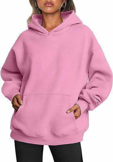 Damen Hoodie mit Kapuze und Taschen im modischen Oversize-Design