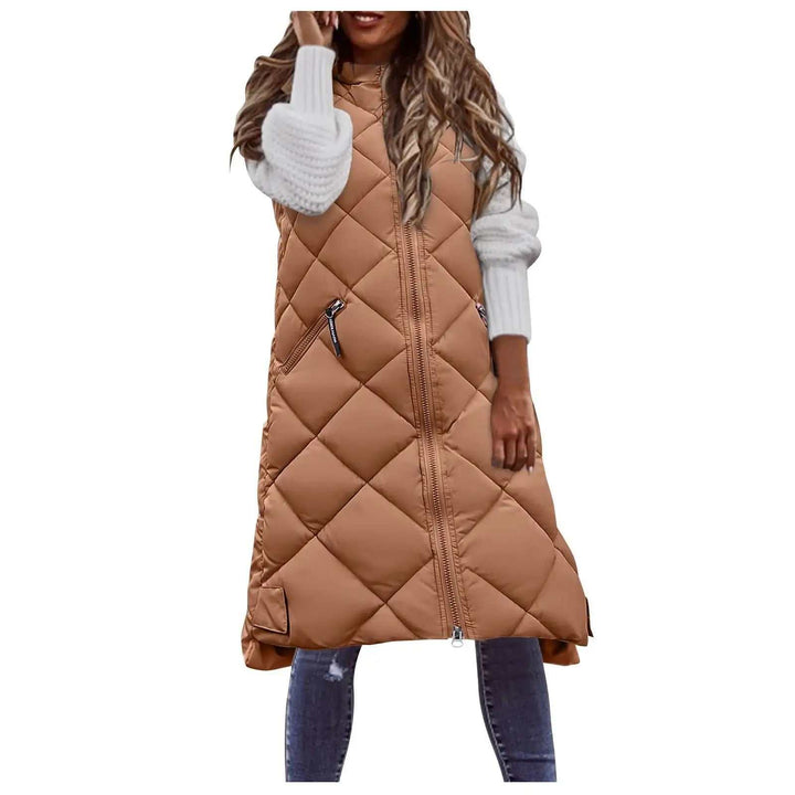 Damen Kapuzenjacke mittellang in Grün, bequem und casual für Alltag und Freizeit