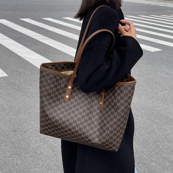 Damen Schultertasche aus hochwertigem PU-Material mit großem Fassungsvermögen und vielseitigem Design