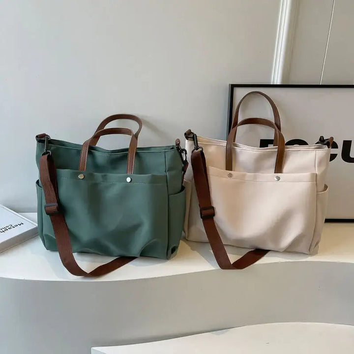 Modische lässige schlichte Schultertasche mit großem Fassungsvermögen in mehreren Farben