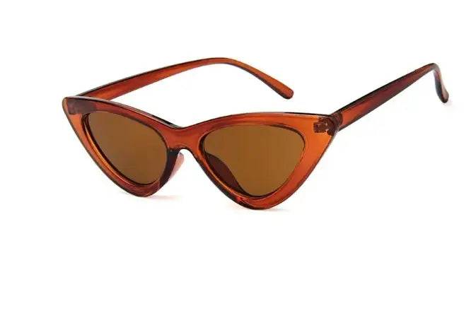 Retro Dreieck Katzenaugen-Sonnenbrille mit auffälligem Vintage-Design und UV-Schutz