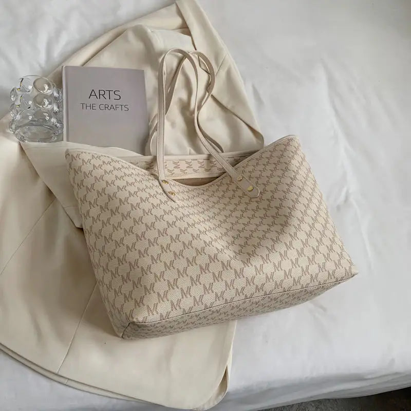 Elegante Damen Schultertasche aus PU mit großem Fassungsvermögen und vielseitigem Design für Alltag und Reisen