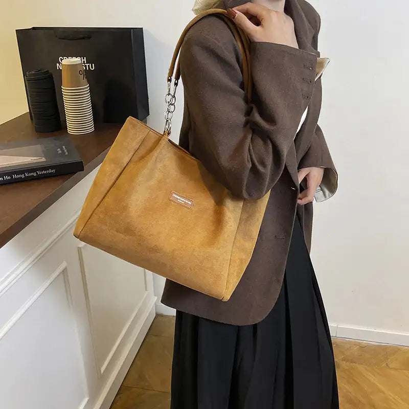 Trendige Damen Tote Bag im Leopardenmuster aus PU-Leder, quadratisch und modern