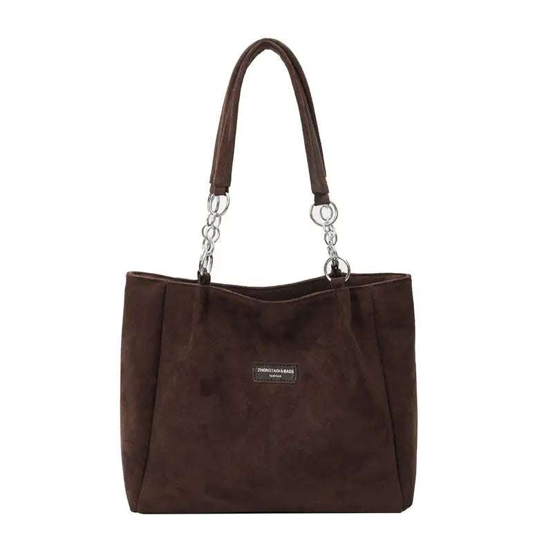 Trendige Tote Bag Leopardenmuster Damen aus PU-Leder in quadratischer Form mit Innen-Steckfach