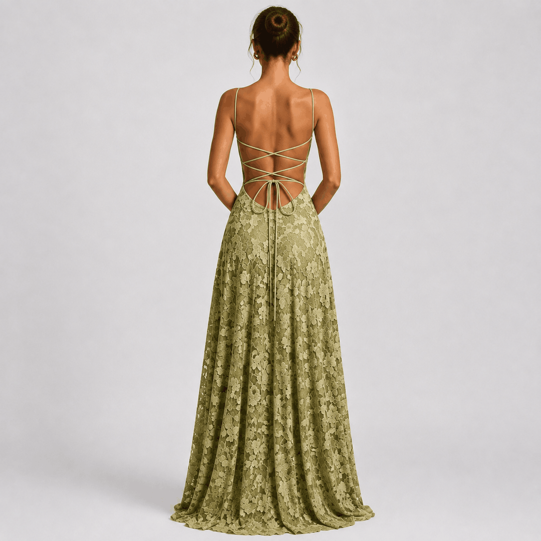 Elegantes ärmelloses Abendkleid mit drapierter Front und offenem Rücken in Weiß, Rot oder Rosa