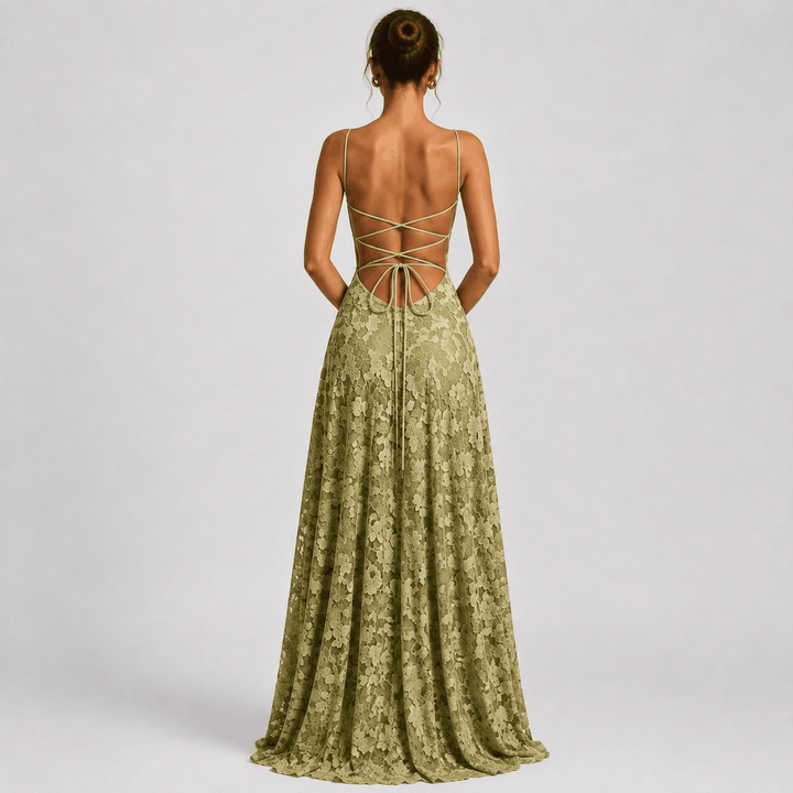 Elegantes ärmelloses Abendkleid mit drapierter Front und offenem Rücken in Weiß, Rot oder Rosa