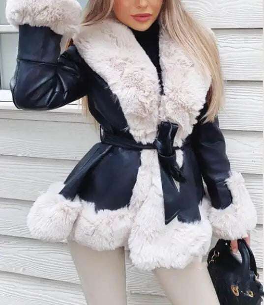 Eleganter Damen Trenchcoat mit Kragen und Taillengürtel, figurbetont und zeitlos