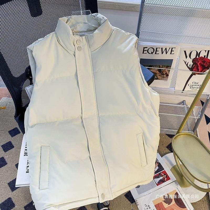 Damen Westejacke mit Stehkragen und gestreiftem Muster in lockerer Passform in Weiß, Schwarz und Blau