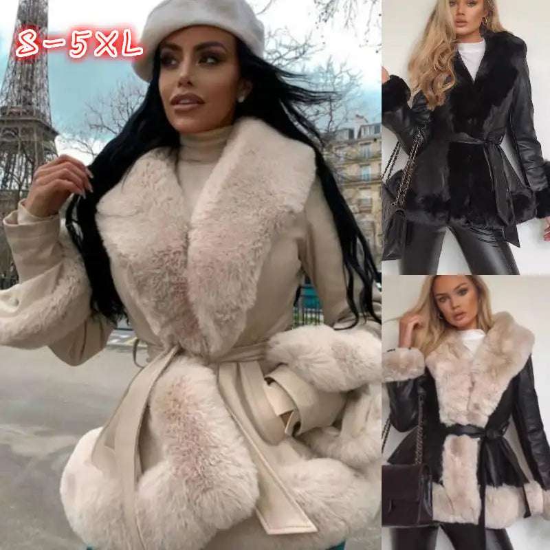 Eleganter Damen Trenchcoat mit Kragen und Taillengürtel, figurbetont und zeitlos