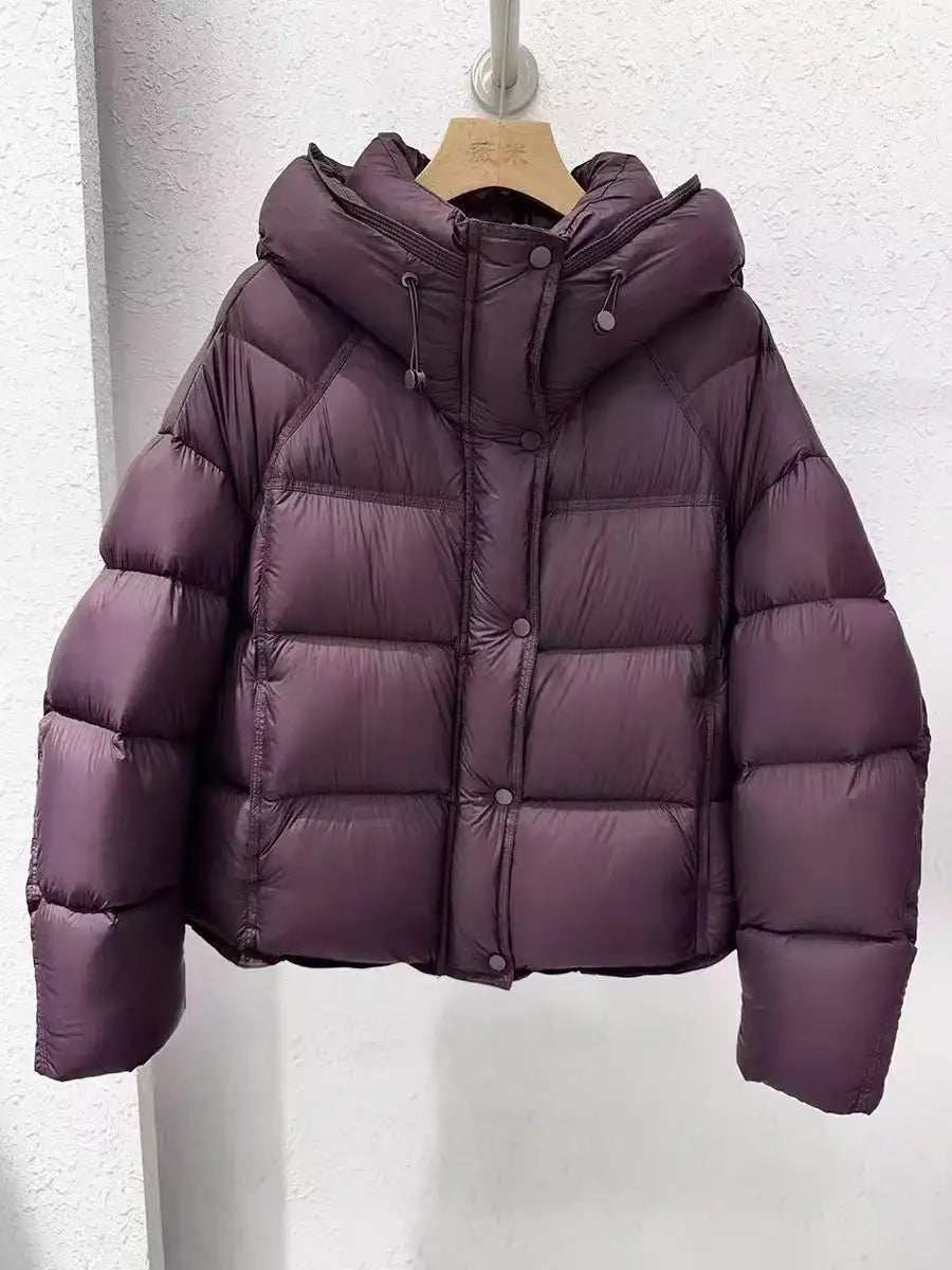 Damen Winter-Steppjacke in Slim Fit mit warmem, leichtem Design und langer Ärmellänge in Schwarz