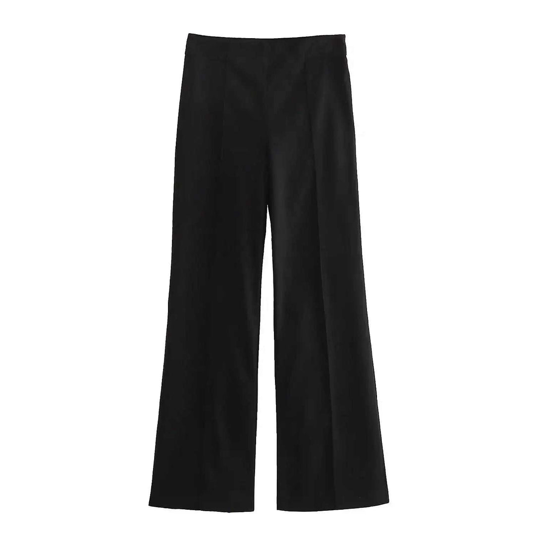 Damen Casual-Anzug mit Gürtel, moderner Blazer und Hose, stilvolles Bürooutfit
