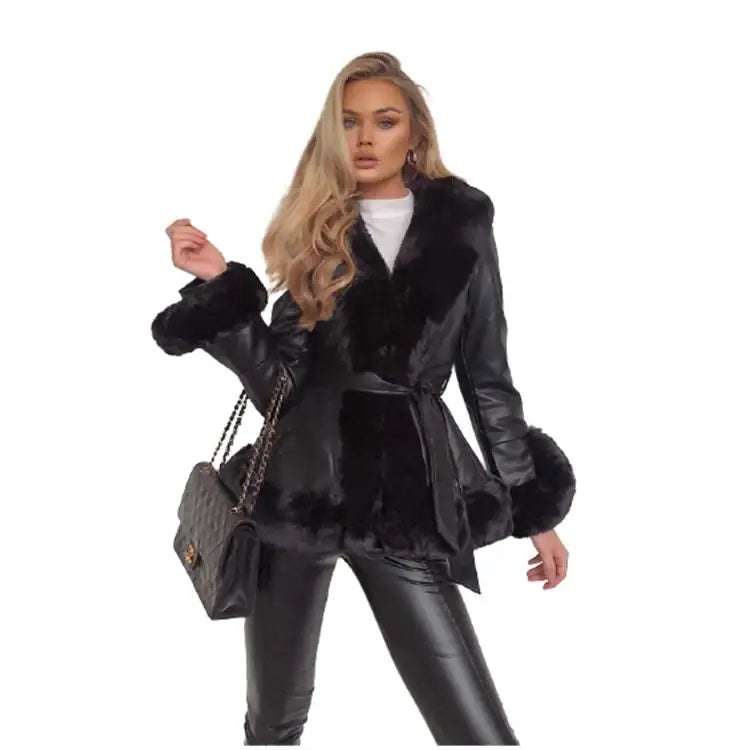 Eleganter Damen Trenchcoat mit Kragen und Taillengürtel, figurbetont und zeitlos